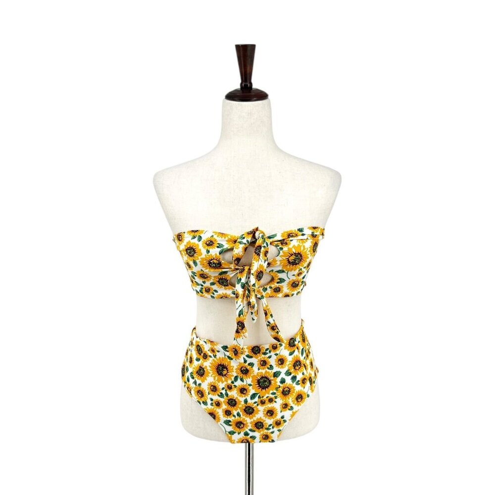 Zaful Swim Sunflower 2 piece swimsuit | 4